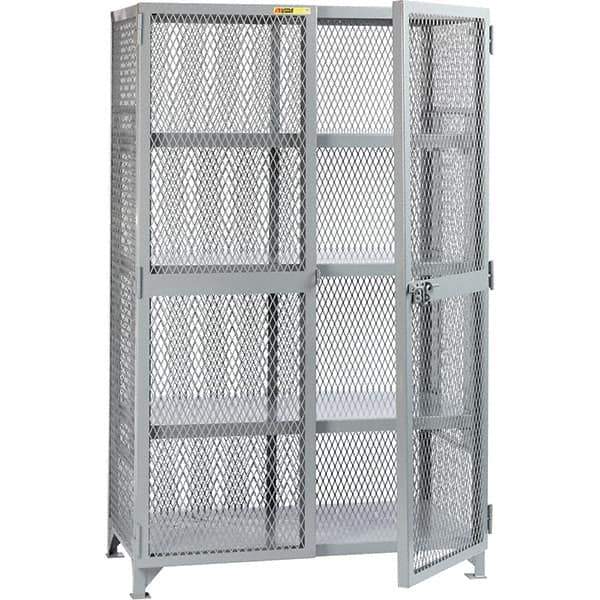 Little Giant - 3 Shelf Storage Cabinet - Steel, 49" Wide x 27" Deep x 78" High - Exact Tool & Supply