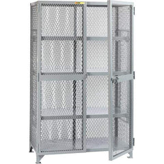 Little Giant - 3 Shelf Storage Cabinet - Steel, 49" Wide x 27" Deep x 78" High - Exact Tool & Supply