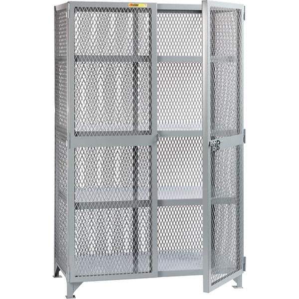 Little Giant - 3 Shelf Storage Cabinet - Steel, 61" Wide x 39" Deep x 78" High - Exact Tool & Supply