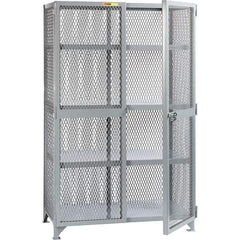 Little Giant - 3 Shelf Storage Cabinet - Steel, 73" Wide x 39" Deep x 78" High - Exact Tool & Supply