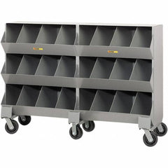 Little Giant - Bin Shelving Type: Bin Storage Cabinet Overall Height (Inch): 45-1/2 - Exact Tool & Supply