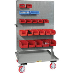 Little Giant - 30" Wide x 36" Long x 64" High Cart - Steel, Polyurethane Casters - Exact Tool & Supply
