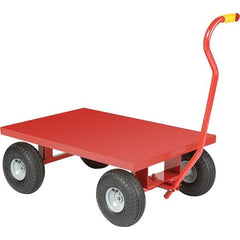 Little Giant - 1,200 Lb Capacity, 24" Wide x 36" Long x 13" High Cart - Steel, Pneumatic Casters - Exact Tool & Supply