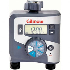 Gilmour - Lawn Sprinkler Timers Type: Auto ON/OFF Dual Outlet Electronic Timer Number of Watering Modes: 1 - Exact Tool & Supply
