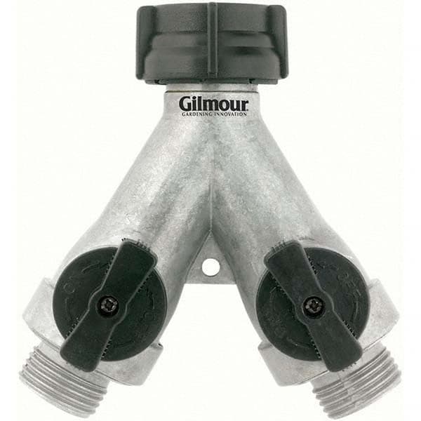 Gilmour - Garden Hose Fittings & Repair Kits Type: Shut-Off Valve Connector Type: Male; Female - Exact Tool & Supply