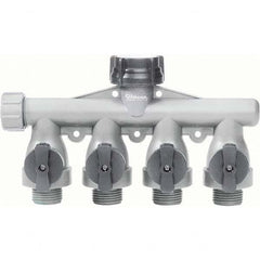 Gilmour - Garden Hose Fittings & Repair Kits Type: Shut-Off Valve Connector Type: Male; Female - Exact Tool & Supply