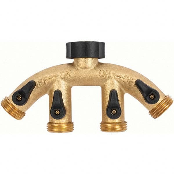 Gilmour - Garden Hose Fittings & Repair Kits Type: Shut-Off Valve Connector Type: Male; Female - Exact Tool & Supply