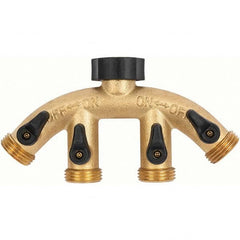 Gilmour - Garden Hose Fittings & Repair Kits Type: Shut-Off Valve Connector Type: Male; Female - Exact Tool & Supply