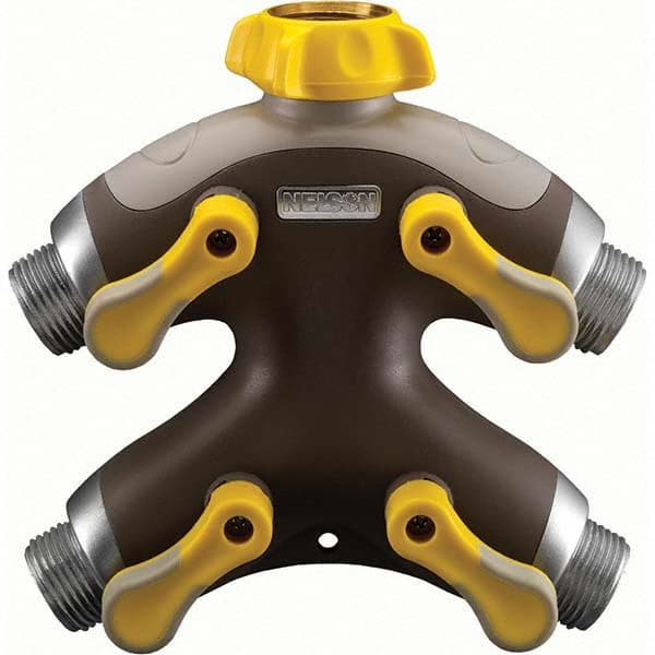 Nelson - Garden Hose Fittings & Repair Kits Type: Shut-Off Valve Connector Type: Male; Female - Exact Tool & Supply