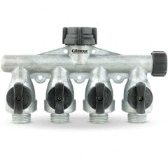 Gilmour - Garden Hose Fittings & Repair Kits Type: Shut-Off Valve Connector Type: Male; Female - Exact Tool & Supply