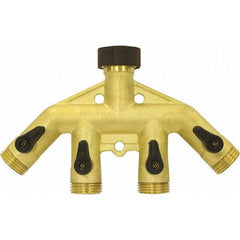 Gilmour - Garden Hose Fittings & Repair Kits Type: Shut-Off Valve Connector Type: Male; Female - Exact Tool & Supply
