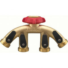 Nelson - Garden Hose Fittings & Repair Kits Type: Shut-Off Valve Connector Type: Male; Female - Exact Tool & Supply