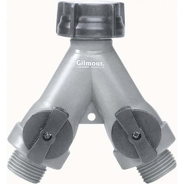 Gilmour - Garden Hose Fittings & Repair Kits Type: Shut-Off Valve Connector Type: Male; Female - Exact Tool & Supply