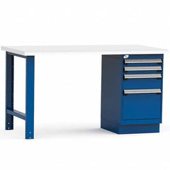 Rousseau Metal - Stationary Work Benches, Tables Type: Work Bench Top Material: Laminated Plastic - Exact Tool & Supply