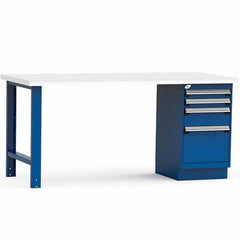 Rousseau Metal - Stationary Work Benches, Tables Type: Work Bench Top Material: Laminated Plastic - Exact Tool & Supply