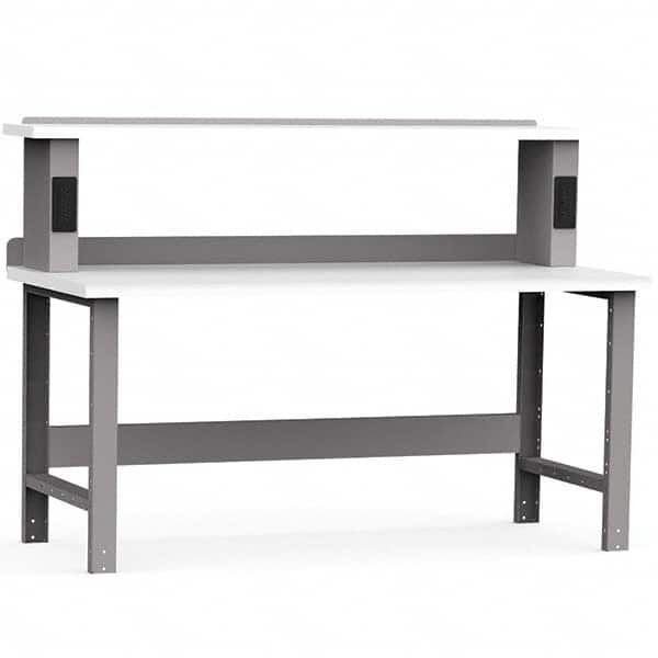 Rousseau Metal - Stationary Work Benches, Tables Type: Work Bench Top Material: Laminated Plastic - Exact Tool & Supply