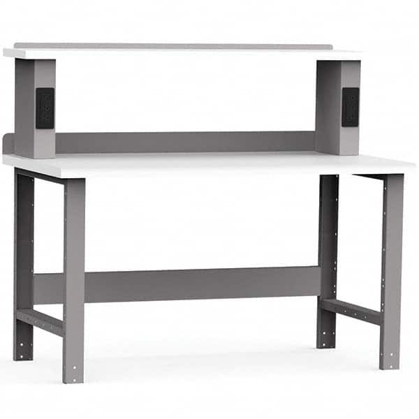 Rousseau Metal - Stationary Work Benches, Tables Type: Work Bench Top Material: Laminated Plastic - Exact Tool & Supply