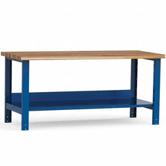 Rousseau Metal - Stationary Work Benches, Tables Type: Work Bench Top Material: Laminated Wood - Exact Tool & Supply