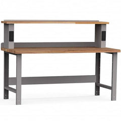 Rousseau Metal - Stationary Work Benches, Tables Type: Work Bench Top Material: Laminated Wood - Exact Tool & Supply