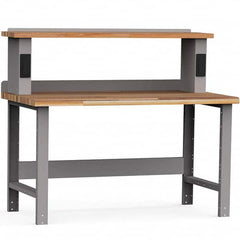 Rousseau Metal - Stationary Work Benches, Tables Type: Work Bench Top Material: Laminated Wood - Exact Tool & Supply