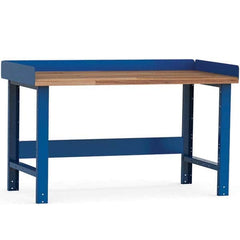 Rousseau Metal - Stationary Work Benches, Tables Type: Work Bench Top Material: Laminated Wood - Exact Tool & Supply