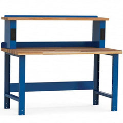 Rousseau Metal - Stationary Work Benches, Tables Type: Work Bench Top Material: Laminated Wood - Exact Tool & Supply