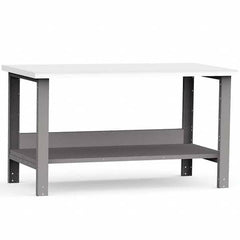 Rousseau Metal - Stationary Work Benches, Tables Type: Work Bench Top Material: Laminated Plastic - Exact Tool & Supply