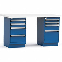 Rousseau Metal - Stationary Work Benches, Tables Type: Work Bench Top Material: Laminated Plastic - Exact Tool & Supply