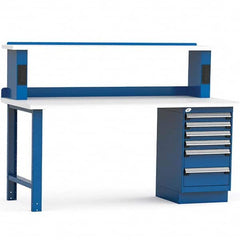 Rousseau Metal - Stationary Work Benches, Tables Type: Work Bench Top Material: Laminated Plastic - Exact Tool & Supply