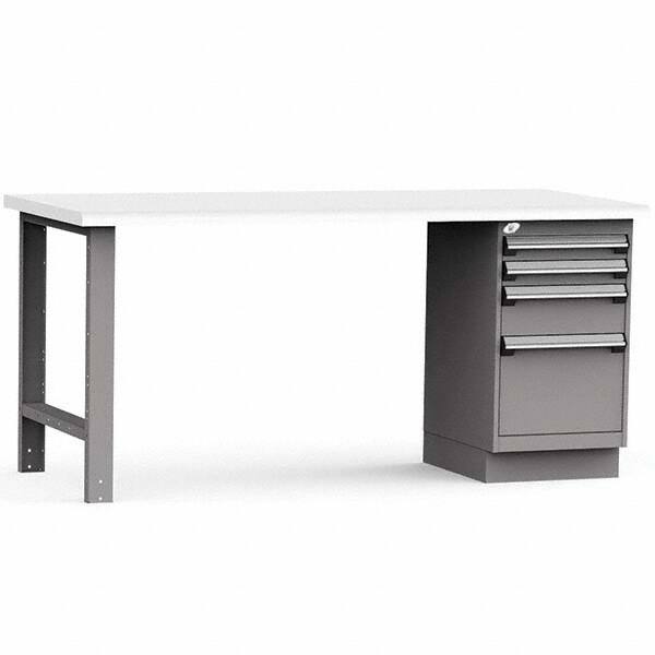 Rousseau Metal - Stationary Work Benches, Tables Type: Work Bench Top Material: Laminated Plastic - Exact Tool & Supply