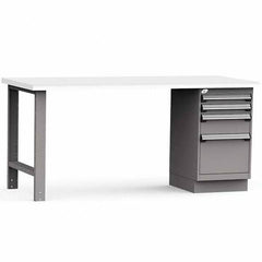 Rousseau Metal - Stationary Work Benches, Tables Type: Work Bench Top Material: Laminated Plastic - Exact Tool & Supply
