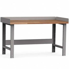 Rousseau Metal - Stationary Work Benches, Tables Type: Work Bench Top Material: Laminated Wood - Exact Tool & Supply