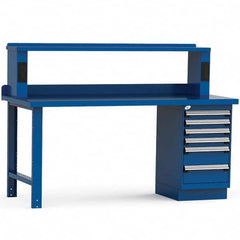 Rousseau Metal - Stationary Work Benches, Tables Type: Work Bench Top Material: Painted Steel - Exact Tool & Supply