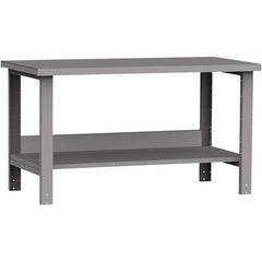 Rousseau Metal - Stationary Work Benches, Tables Type: Work Bench Top Material: Painted Steel - Exact Tool & Supply