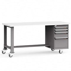 Rousseau Metal - Mobile Work Benches Type: Mobile Workbench Length: 60 (Inch) - Exact Tool & Supply