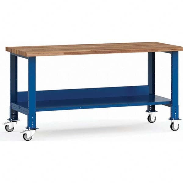 Rousseau Metal - Mobile Work Benches Type: Mobile Workbench Length: 72 (Inch) - Exact Tool & Supply