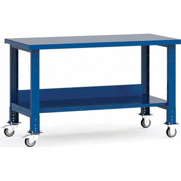 Rousseau Metal - Mobile Work Benches Type: Mobile Workbench Length: 60 (Inch) - Exact Tool & Supply