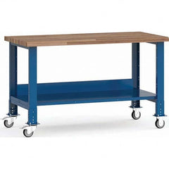 Rousseau Metal - Mobile Work Benches Type: Mobile Workbench Length: 60 (Inch) - Exact Tool & Supply