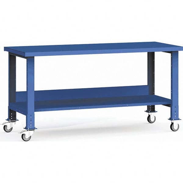 Rousseau Metal - Mobile Work Benches Type: Mobile Workbench Length: 72 (Inch) - Exact Tool & Supply