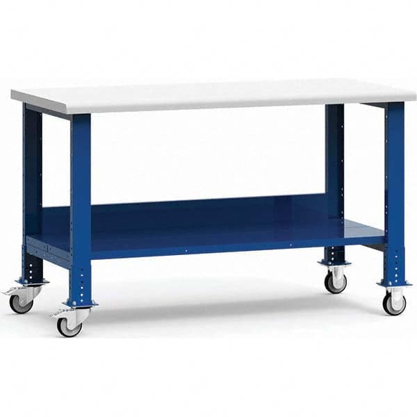 Rousseau Metal - Mobile Work Benches Type: Mobile Workbench Length: 60 (Inch) - Exact Tool & Supply