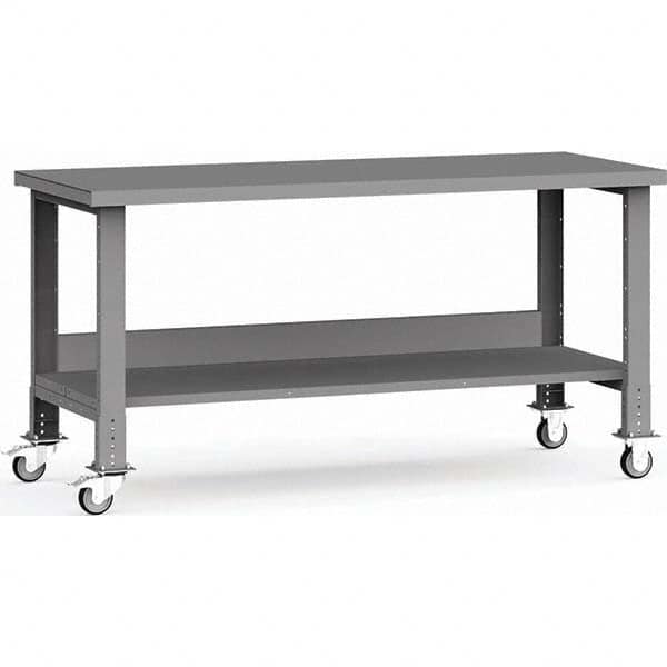 Rousseau Metal - Mobile Work Benches Type: Mobile Workbench Length: 72 (Inch) - Exact Tool & Supply