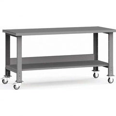 Rousseau Metal - Mobile Work Benches Type: Mobile Workbench Length: 72 (Inch) - Exact Tool & Supply