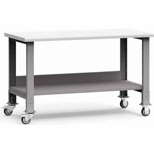 Rousseau Metal - Mobile Work Benches Type: Mobile Workbench Length: 60 (Inch) - Exact Tool & Supply