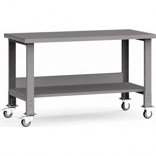 Rousseau Metal - Mobile Work Benches Type: Mobile Workbench Length: 60 (Inch) - Exact Tool & Supply