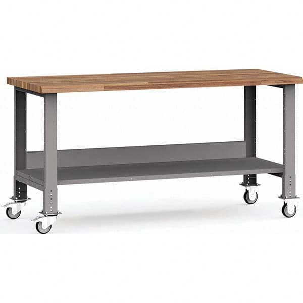 Rousseau Metal - Mobile Work Benches Type: Mobile Workbench Length: 72 (Inch) - Exact Tool & Supply