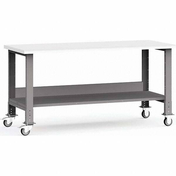 Rousseau Metal - Mobile Work Benches Type: Mobile Workbench Length: 72 (Inch) - Exact Tool & Supply