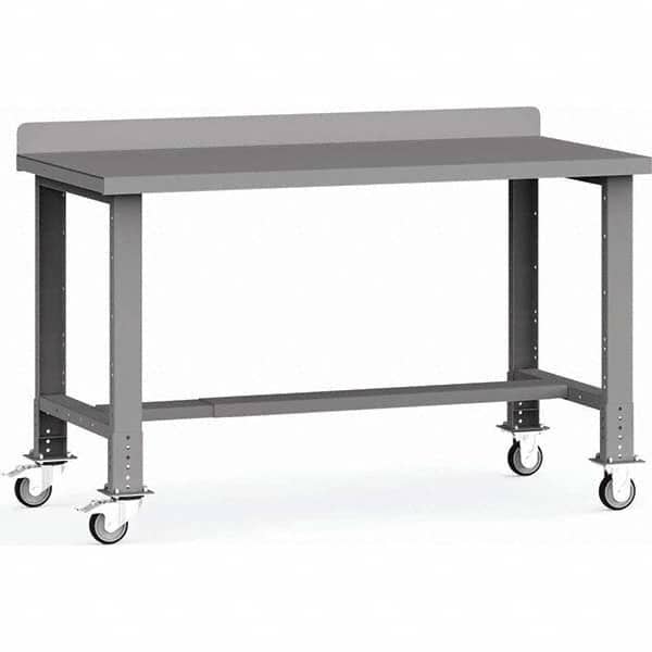 Rousseau Metal - Mobile Work Benches Type: Mobile Workbench Length: 60 (Inch) - Exact Tool & Supply