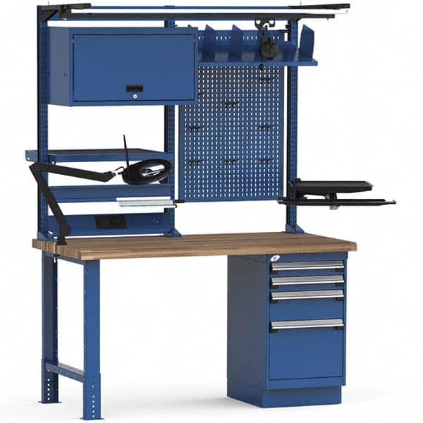 Rousseau Metal - Stationary Workstations Type: Work Center Load Capacity (Lb.): 2750 - Exact Tool & Supply