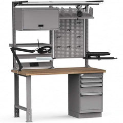 Rousseau Metal - Stationary Workstations Type: Work Center Load Capacity (Lb.): 2750 - Exact Tool & Supply