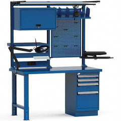 Rousseau Metal - Stationary Workstations Type: Work Center Load Capacity (Lb.): 1100 - Exact Tool & Supply